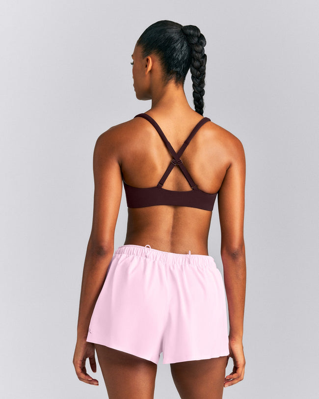 EasyLift™ Cross Back Sports Bra New Branding | Plum Brown