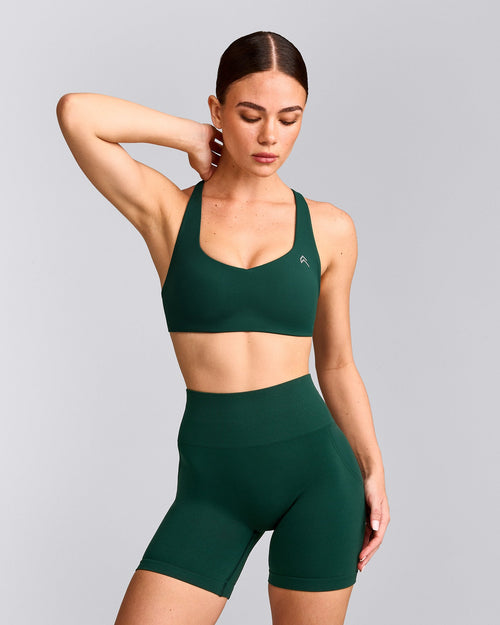 EasyLift™ Cross Back Sports Bra | Racing Green