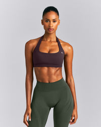 EasyLift™ Halter Bralette New Branding | Dark Umber Brown