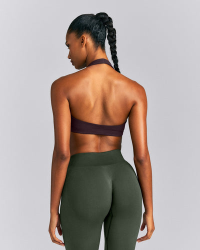 EasyLift™ Halter Bralette New Branding | Dark Umber Brown