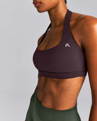 EasyLift™ Halter Bralette New Branding | Dark Umber Brown
