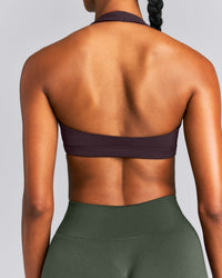 EasyLift™ Halter Bralette New Branding | Dark Umber Brown