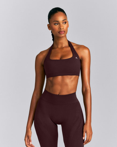 EasyLift™ Halter Bralette | Plum Brown