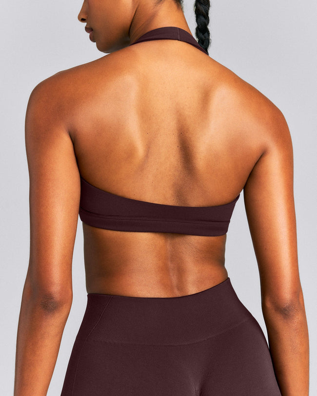 EasyLift™ Halter Bralette New Branding | Plum Brown
