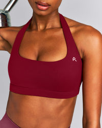 EasyLift™ Halter Bralette New Branding | Ruby Red
