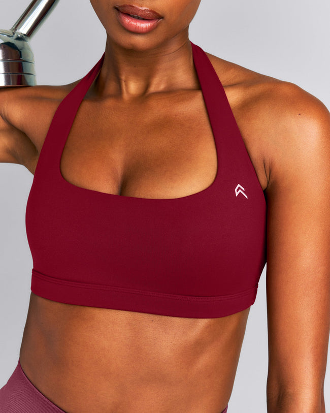 EasyLift™ Halter Bralette New Branding | Ruby Red