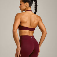 EasyLift™ Halter Bralette with Gray Logo | Rosewood