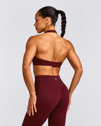 EasyLift™ Halter Bralette with Gray Logo | Rosewood
