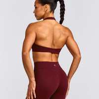 EasyLift™ Halter Bralette with Gray Logo | Rosewood
