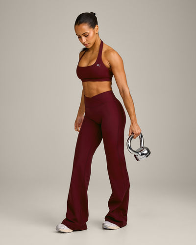 EasyLift™ Halter Bralette with Gray Logo | Rosewood