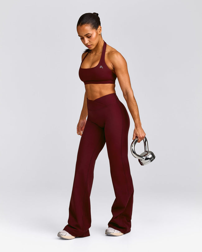 EasyLift™ Halter Bralette with Gray Logo | Rosewood
