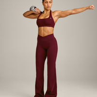 EasyLift™ Halter Bralette with Gray Logo | Rosewood