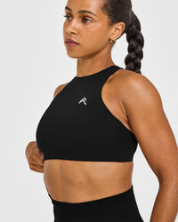 EasyLift™ High Neck Sports Bra | Black