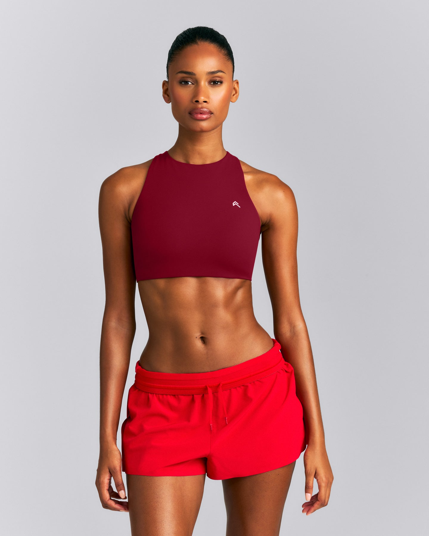 EasyLift™ High Neck Sports Bra New Branding | Ruby Red