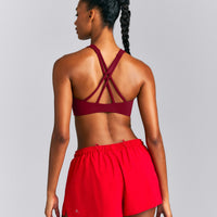 EasyLift™ High Neck Sports Bra New Branding | Ruby Red