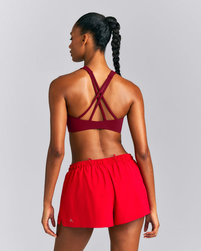 EasyLift™ High Neck Sports Bra New Branding | Ruby Red