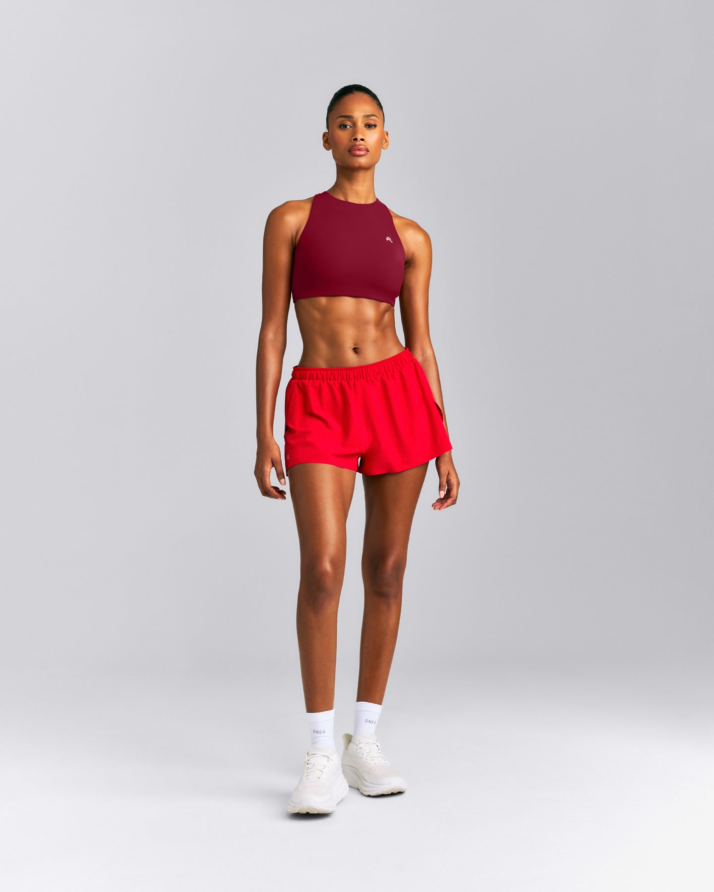 EasyLift™ High Neck Sports Bra New Branding | Ruby Red