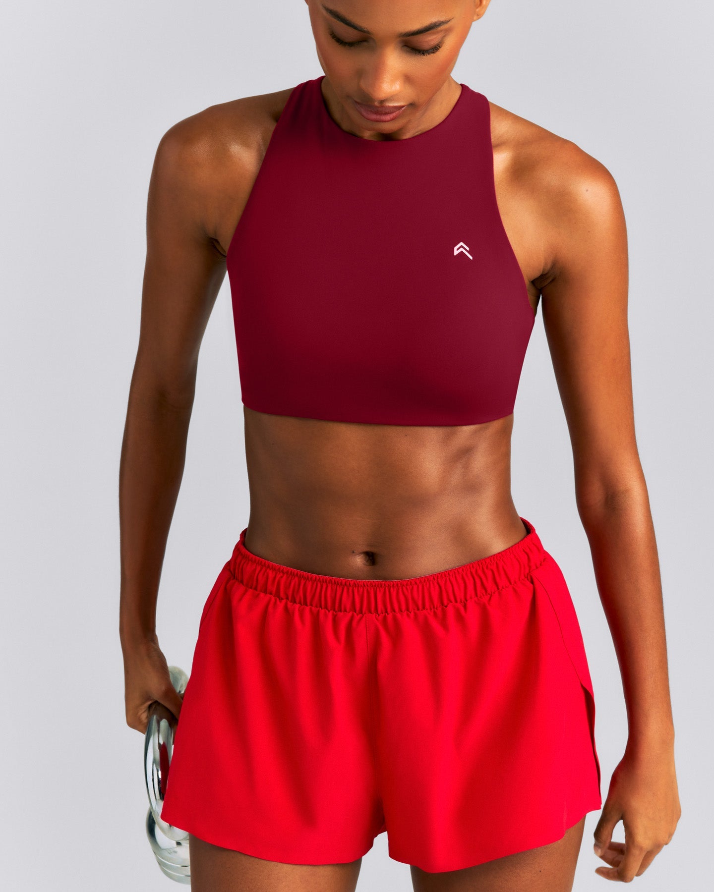 EasyLift™ High Neck Sports Bra New Branding | Ruby Red