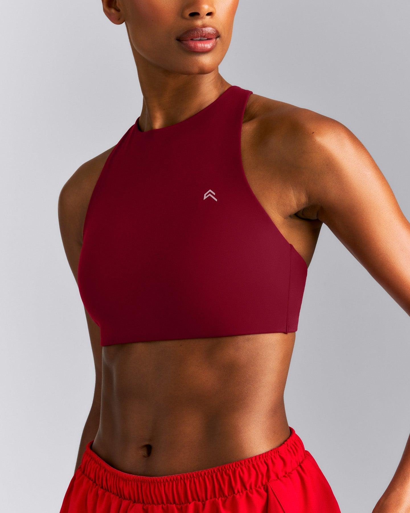 EasyLift™ High Neck Sports Bra New Branding | Ruby Red