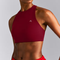 EasyLift™ High Neck Sports Bra New Branding | Ruby Red