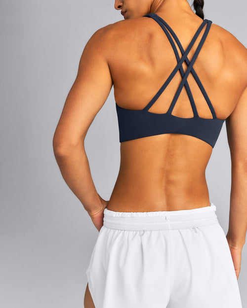 EasyLift™ High Neck Sports Bra | True Blue