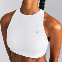 EasyLift™ High Neck Sports Bra New Branding | White