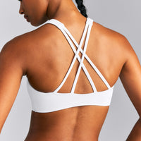 EasyLift™ High Neck Sports Bra New Branding | White