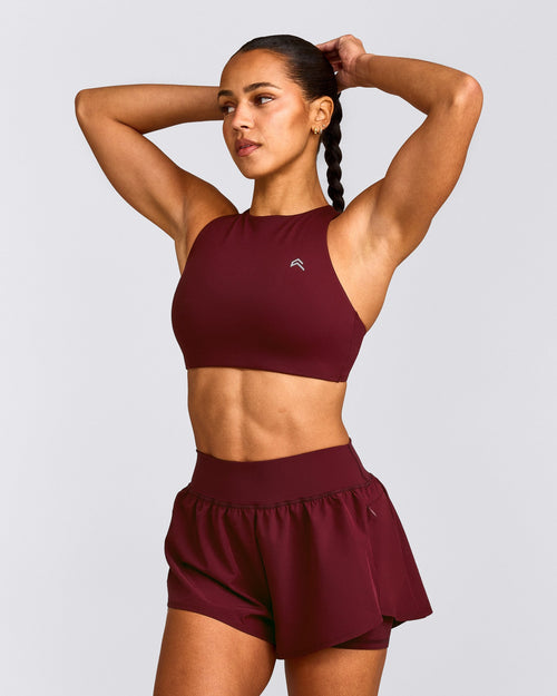 EasyLift™ High Neck Sports Bra | Rosewood