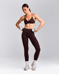 EasyLift™ Ultra Minimal Bralette with Gray Logo | Plum Brown