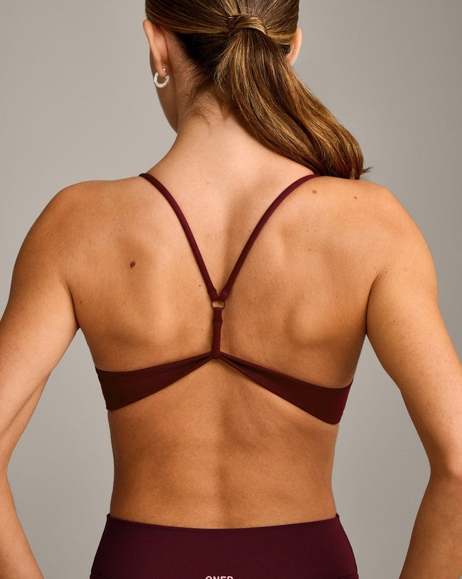 EasyLift™ Ultra Minimal Bralette with Gray Logo | Rosewood
