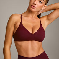 EasyLift™ Ultra Minimal Bralette with Gray Logo | Rosewood
