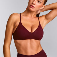 EasyLift™ Ultra Minimal Bralette with Gray Logo | Rosewood