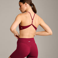 EasyLift™ Ultra Minimal Bralette with Gray Logo | Ruby Red