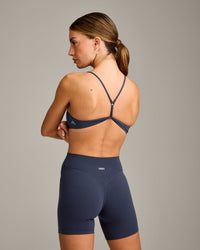 EasyLift™ Ultra Minimal Bralette with Grey Logo | True Blue