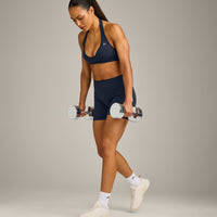EffortlessLift™ Seamless Halter Neck Sports Bra New Branding | True Blue