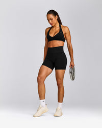 EffortlessLift™ Seamless High Rise Shorts New Branding | Black