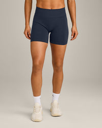 EffortlessLift™ Seamless Mid Rise Shorts New Branding | True Blue