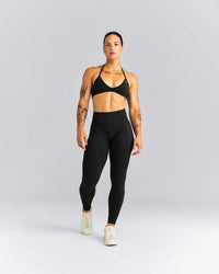 EnhanceLift™ Seamless Mid Rise Leggings New Branding | Black