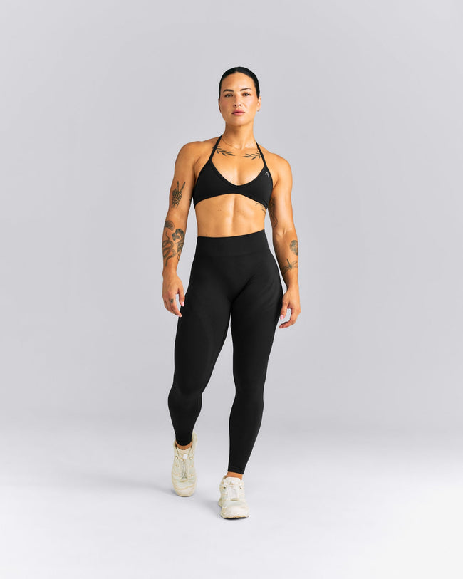 EnhanceLift™ Seamless Mid Rise Leggings New Branding | Black
