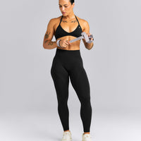 EnhanceLift™ Seamless Mid Rise Leggings New Branding | Black