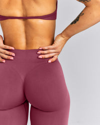EnhanceLift™ Seamless Mid Rise Leggings New Branding | Burnt Maroon Red