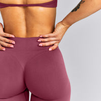 EnhanceLift™ Seamless Mid Rise Leggings New Branding | Burnt Maroon Red