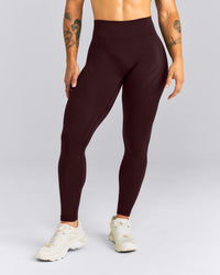 EnhanceLift™ Seamless Mid Rise Leggings | Plum Brown