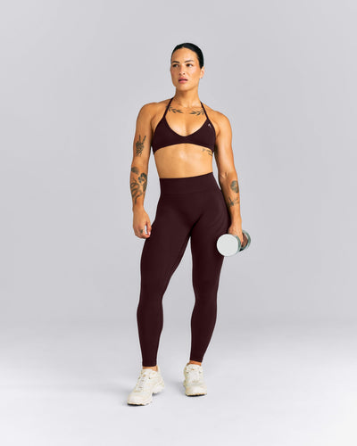 EnhanceLift™ Seamless Mid Rise Leggings New Branding | Plum Brown