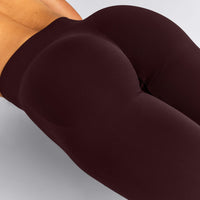 EnhanceLift™ Seamless Mid Rise Leggings New Branding | Plum Brown