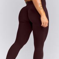 EnhanceLift™ Seamless Mid Rise Leggings | Plum Brown