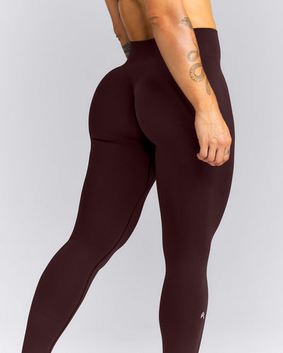 EnhanceLift™ Seamless Mid Rise Leggings New Branding | Plum Brown