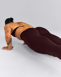 EnhanceLift™ Seamless Mid Rise Leggings New Branding | Plum Brown
