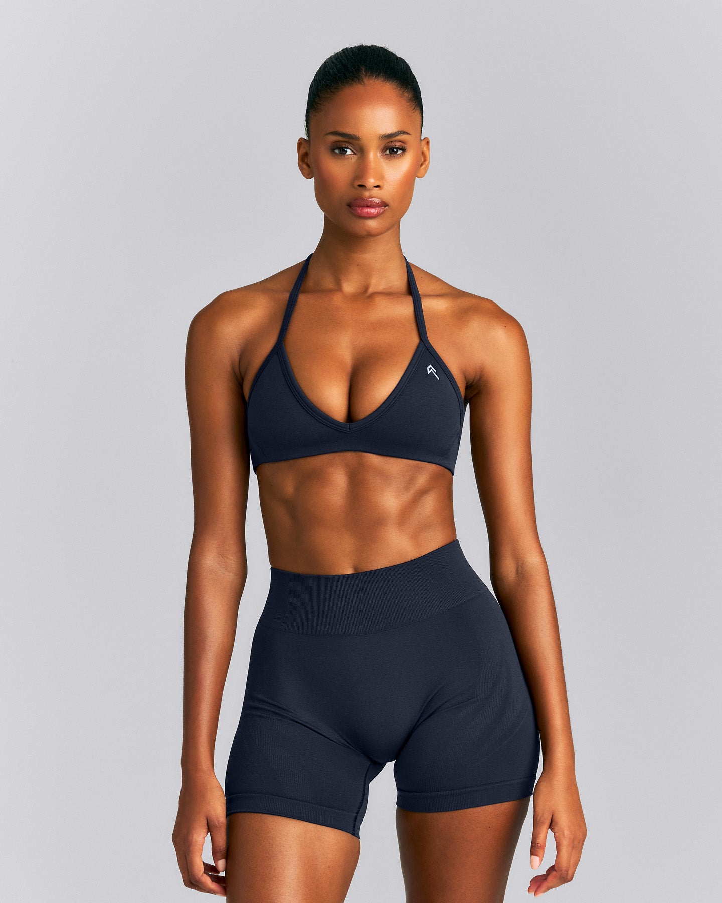 EnhanceLift™ Seamless Minimal Halter Neck Bralette New Branding | True Blue
