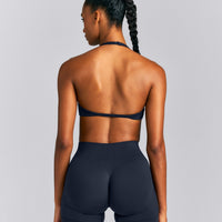 EnhanceLift™ Seamless Minimal Halter Neck Bralette New Branding | True Blue